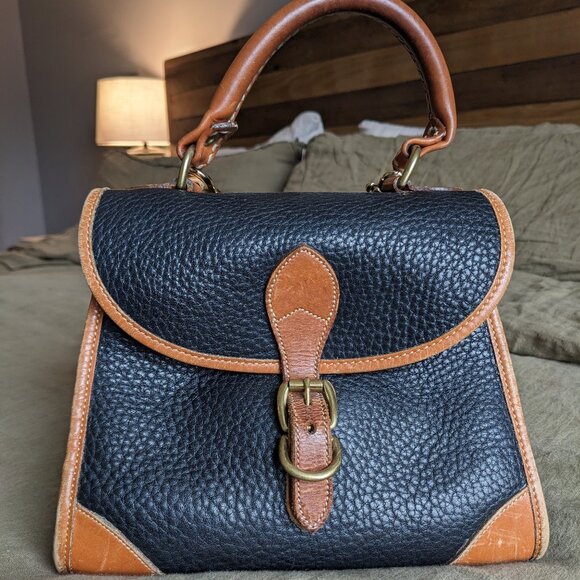 Vintage Dooney and Bourke Top Handle Bag with Crossbody Strap - Picture 1 of 10